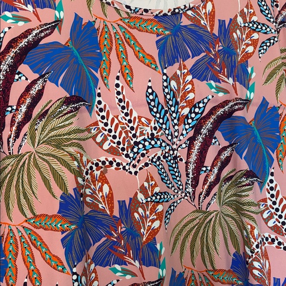 Jean-Pierre Klifa Paris size large, Daphne Tropical Print Dress with 3/4 Sleeves - Picture 3 of 6